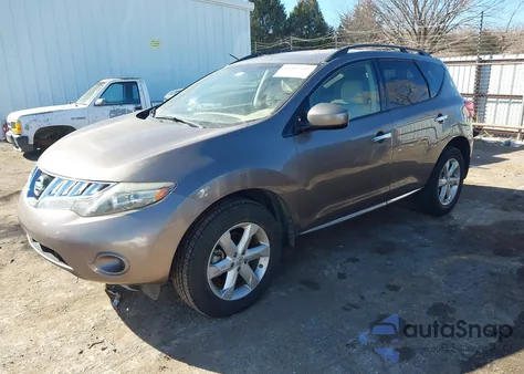 2009 Nissan Murano S/Sl из США, поврежденный, VIN JN8AZ18U89W011849
